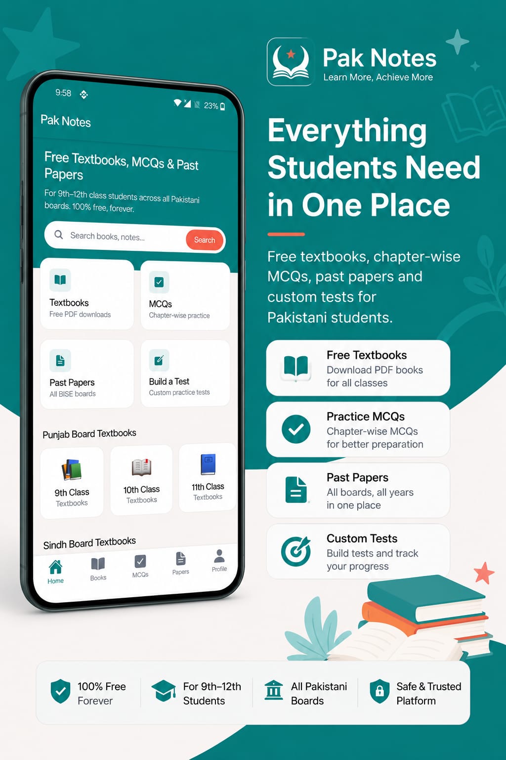 Pak Notes app – MCQ practice