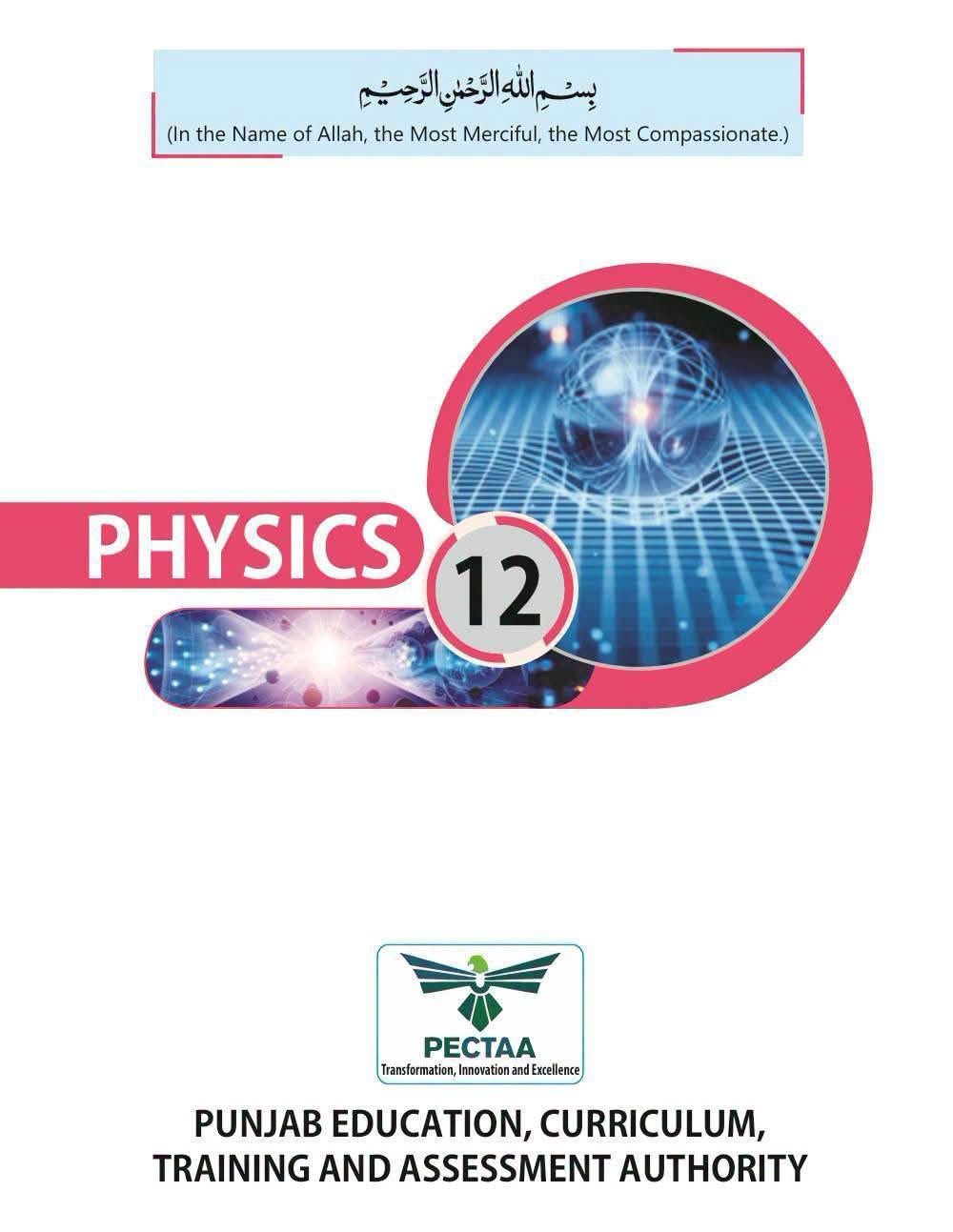 12th Class Physics PECTAA New Text Book 2026 PDF